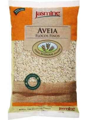 AVEIA_flocos finos.png - Aveia em Flocos FinosRico em fibras funcionais (beta-glucanas);Rico em proteínas;Rico em ferro ;Ingredientes: Aveia laminada em flocos finosContém glúten.Disponível na versão: 500g 